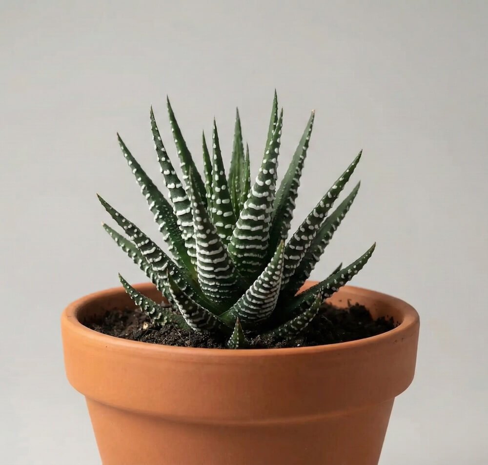 Dryžuota avortijos (Haworthia) skrotelė