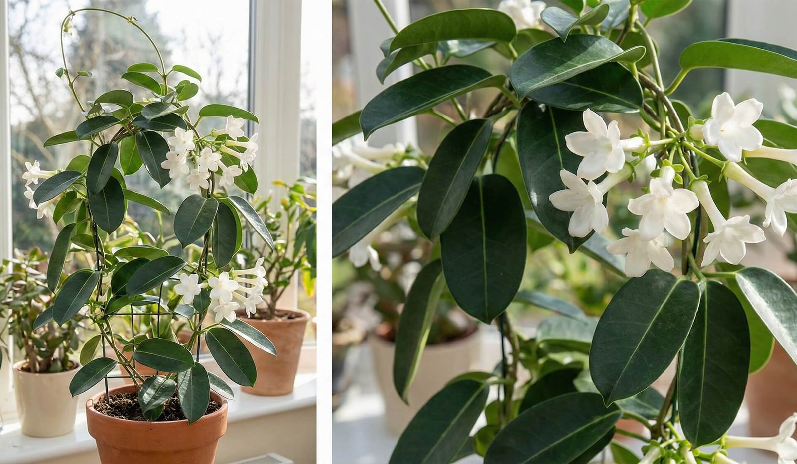 Balti, vaškiniai, kvapnūs stefanočio žiedai