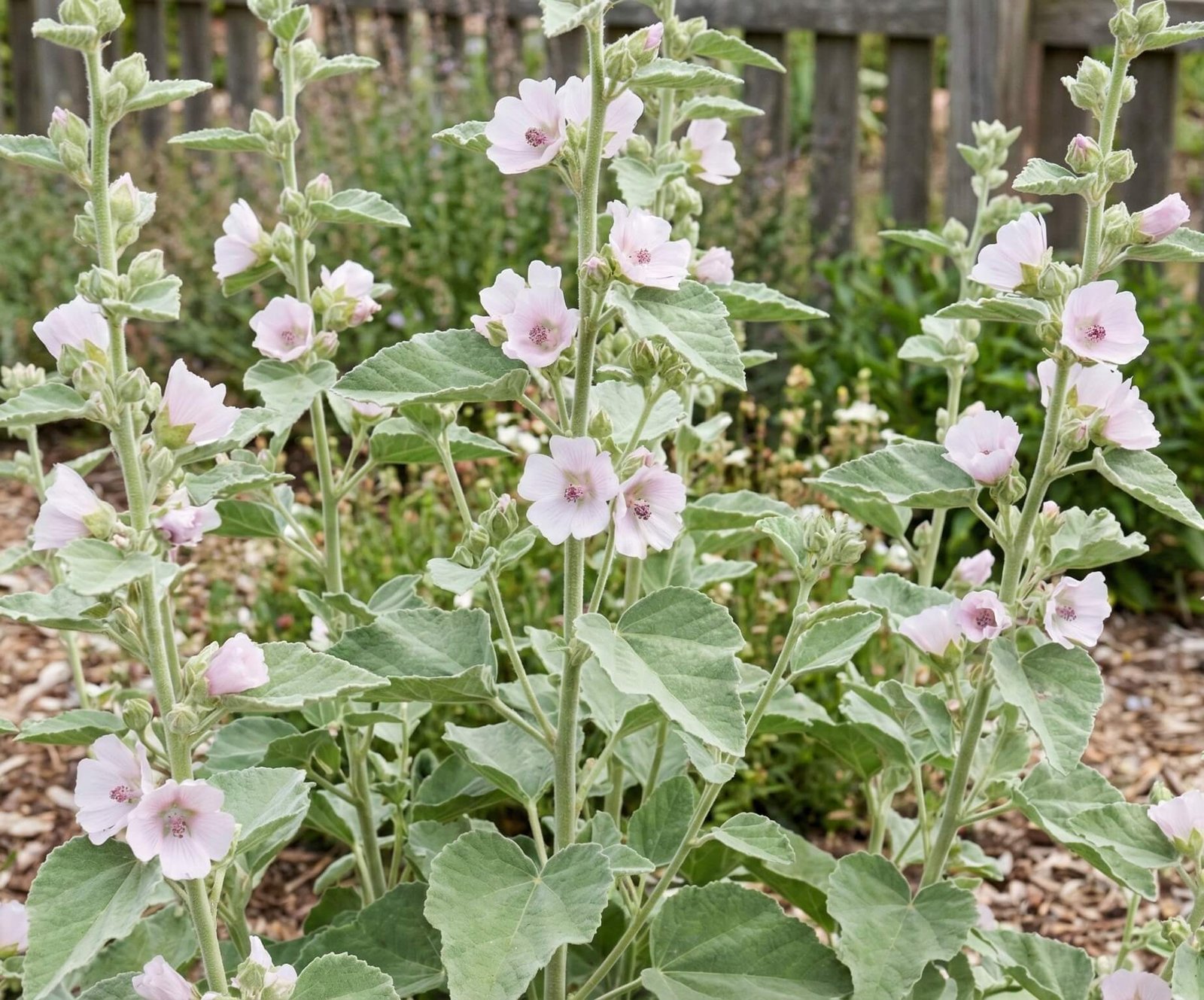 Šviesiai rožiniai vaistinės svilarožės žiedai