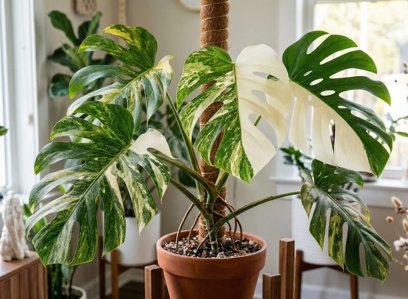 Monstera deliciosa 'Albo Variegata' Monstera deliciosa 'Albo Variegata'