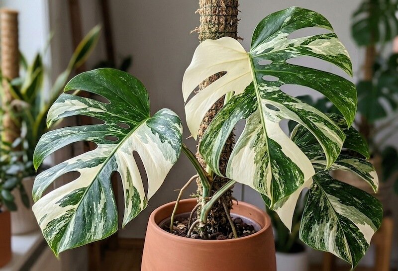 Monstera deliciosa 'Albo Borsigiana' Monstera deliciosa 'Albo Borsigiana'