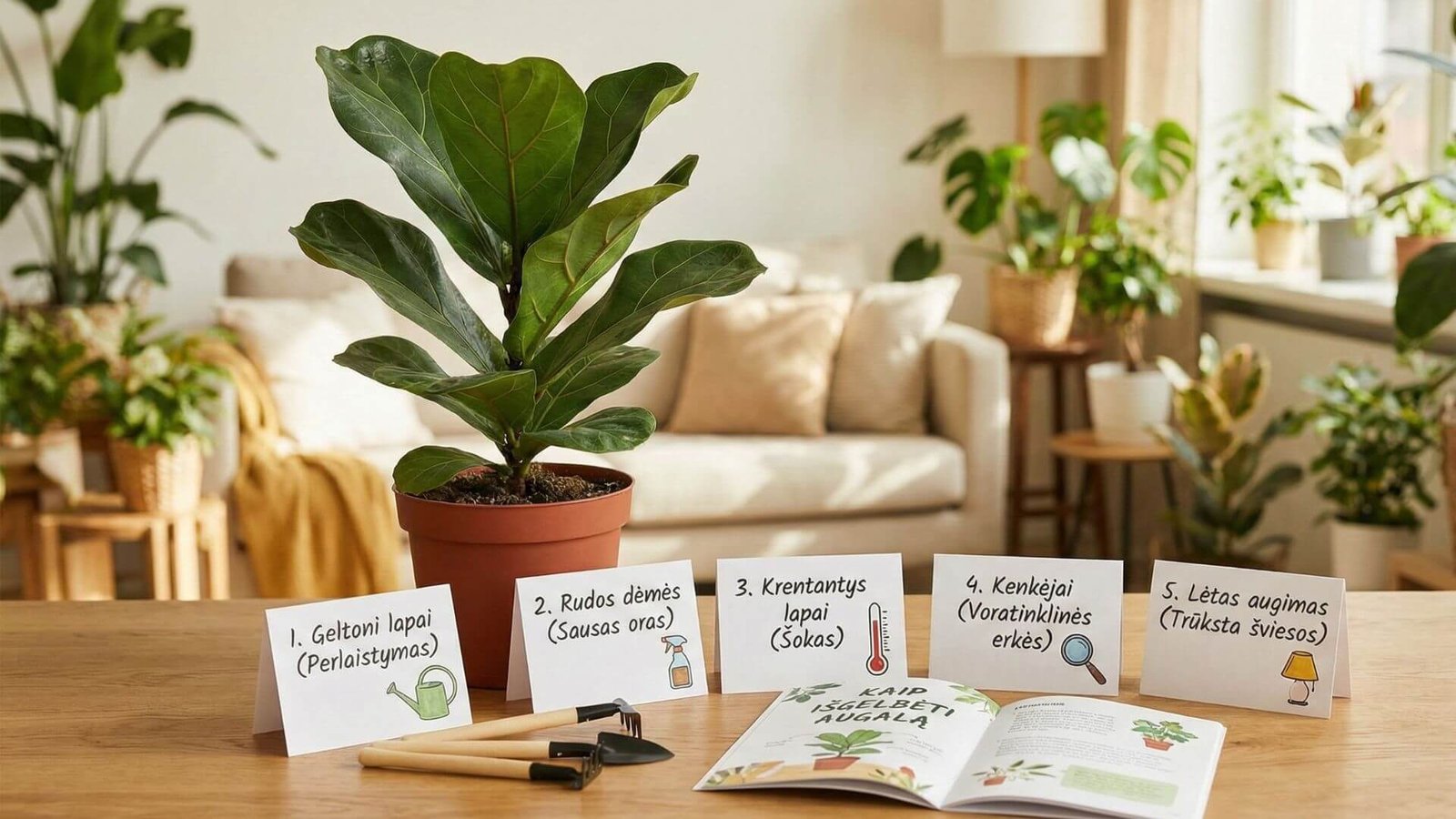 Fikusas, 5 dažniausios bėdos ir kaip išgelbėti augalą