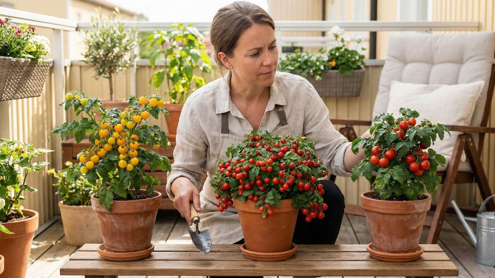 Žemaūgiai pomidorai 'Vilma', 'Bajaja' ar 'Venus', kuri veislė tinka jūsų balkonui?