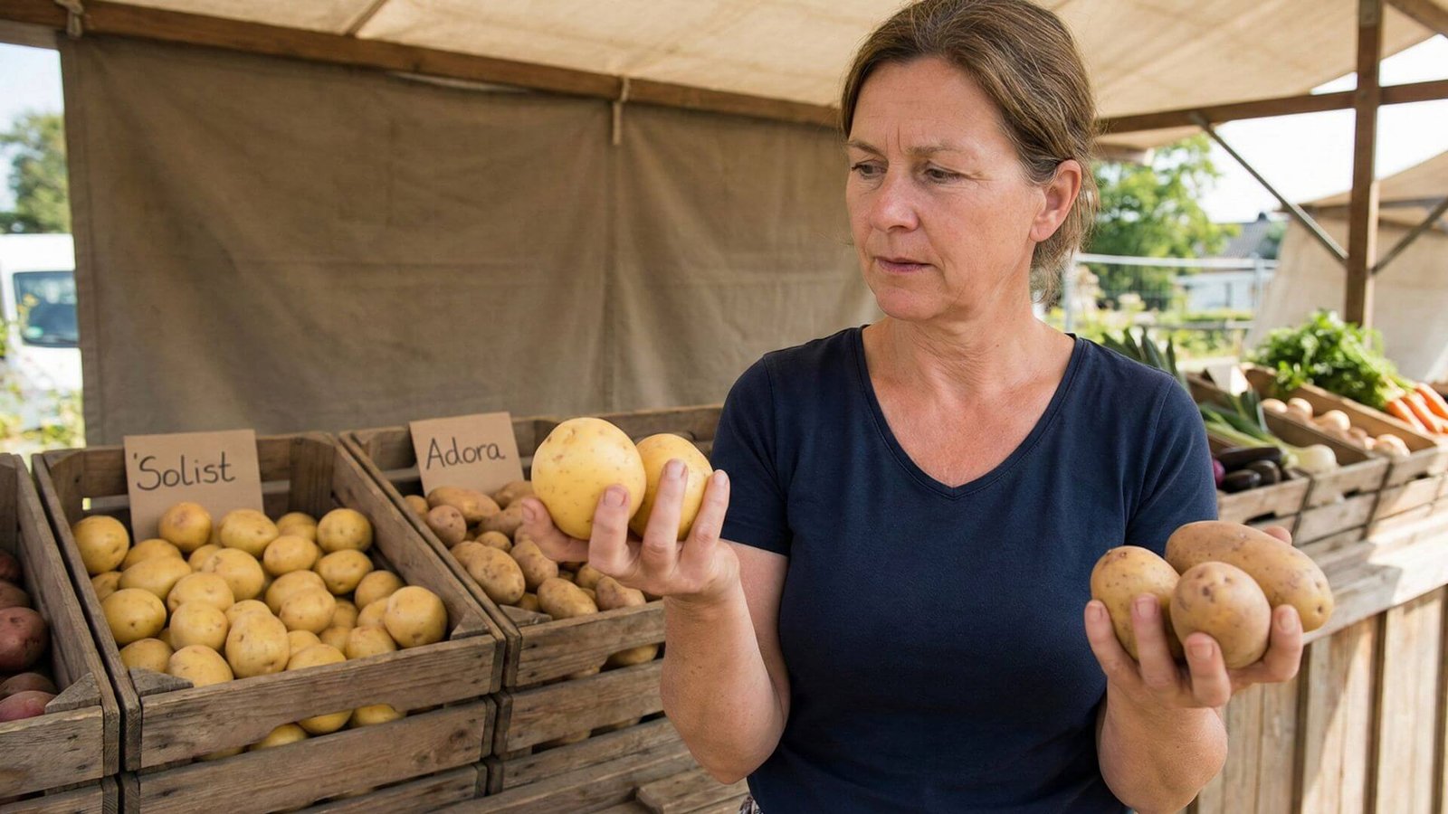 Ankstyvos bulvės daiginimui: 'Solist' ir 'Adora', 2 favoritės ankstyvam startui