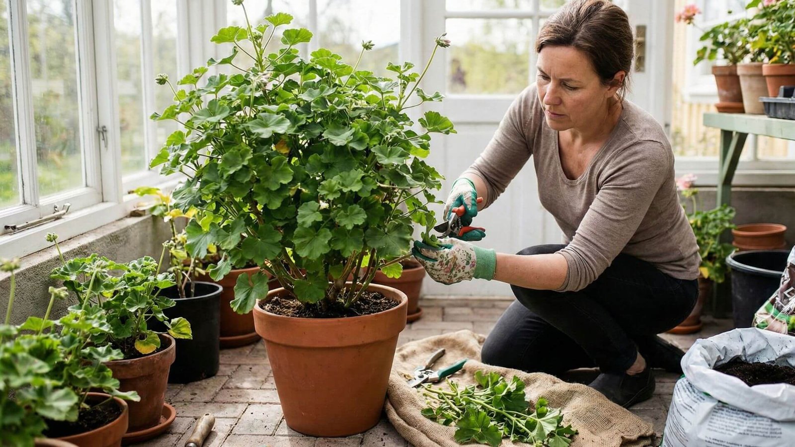 Pelargonijų genėjimas pavasarį, 4 dalykai, kurių negalima pamiršti