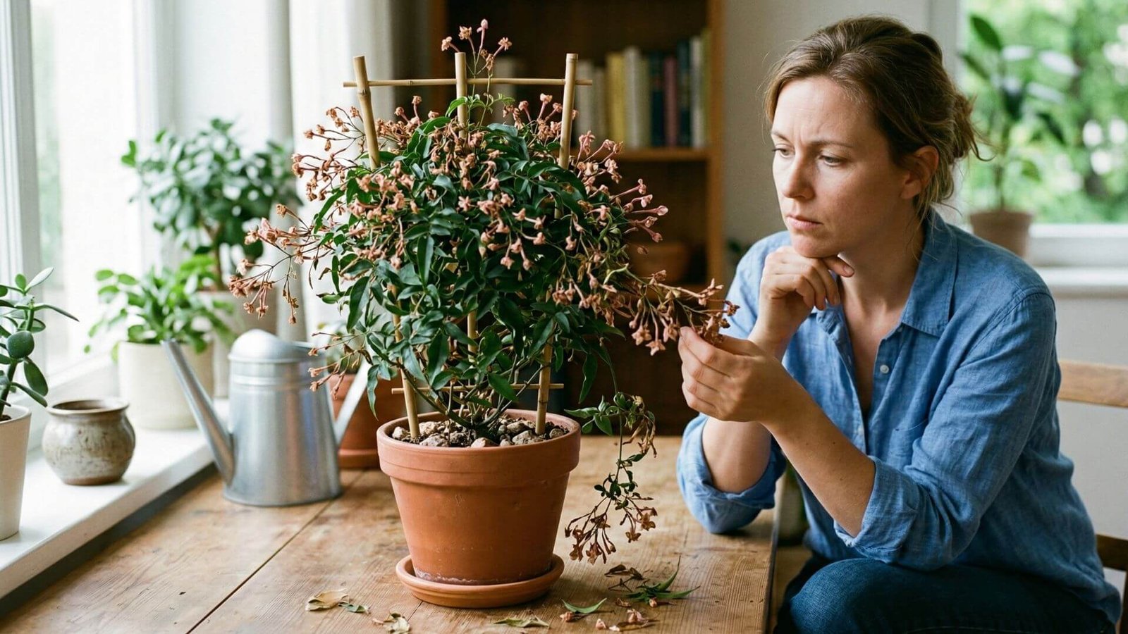 Gausiažiedis jazminaitis, džiūsta pumpurai, ką daryti?