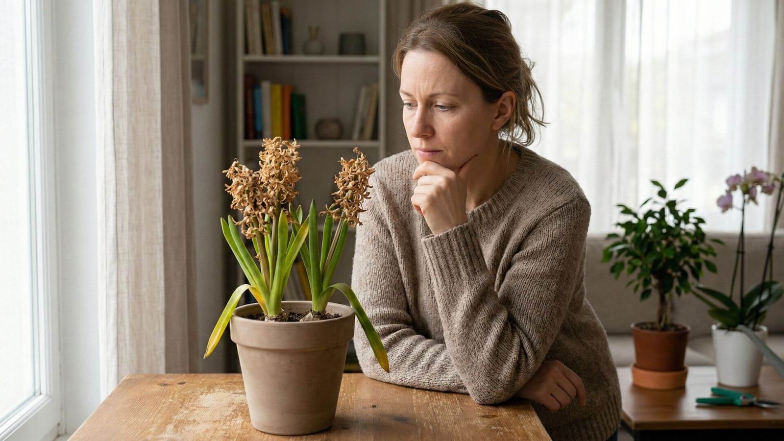 Hiacintas vazonėlyje nužydėjo ką daryti? 4 žingsniai