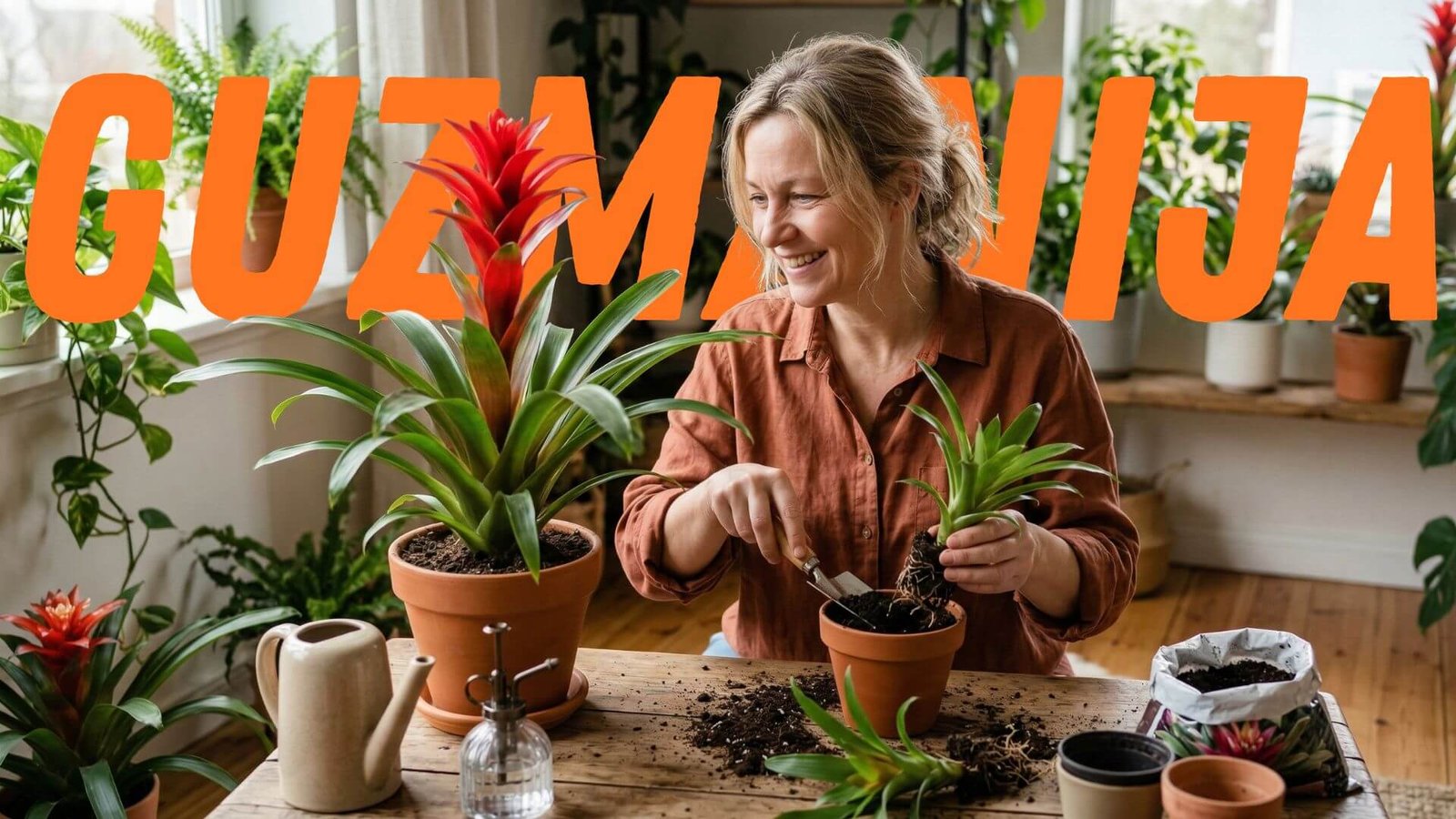 Guzmanija priežiūra, kaip auginti ir dauginti namuose?