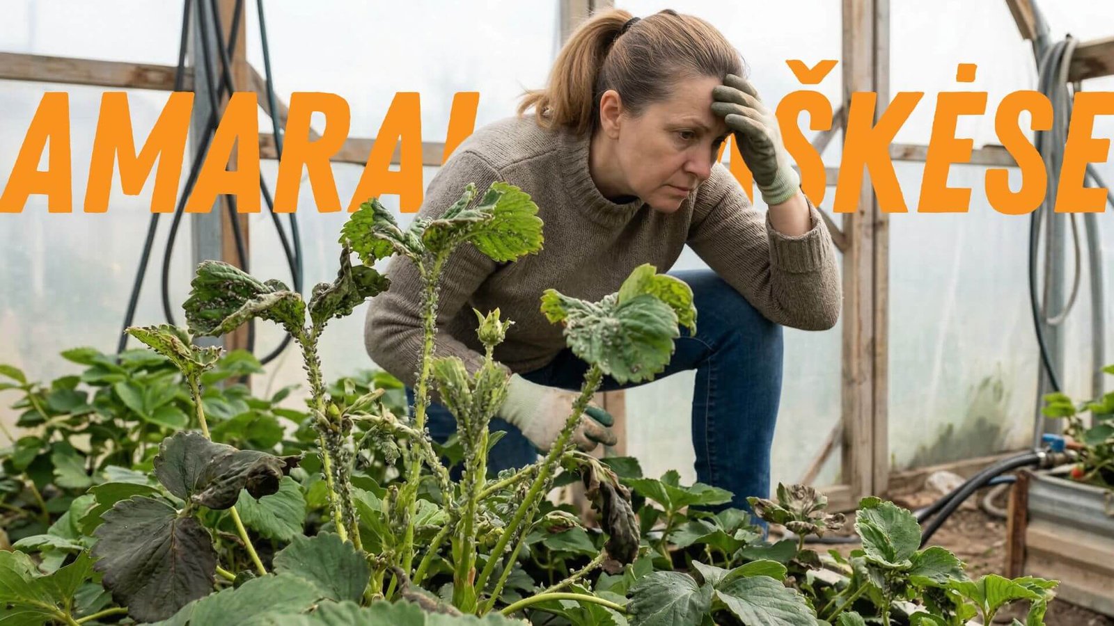 Amarai šiltnamio braškėse, apsauga ir naikinimo būdai