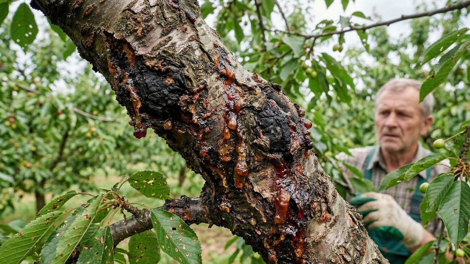Trešnių bakterinis vėžys, požymiai, plitimas ir apsaugos būdai