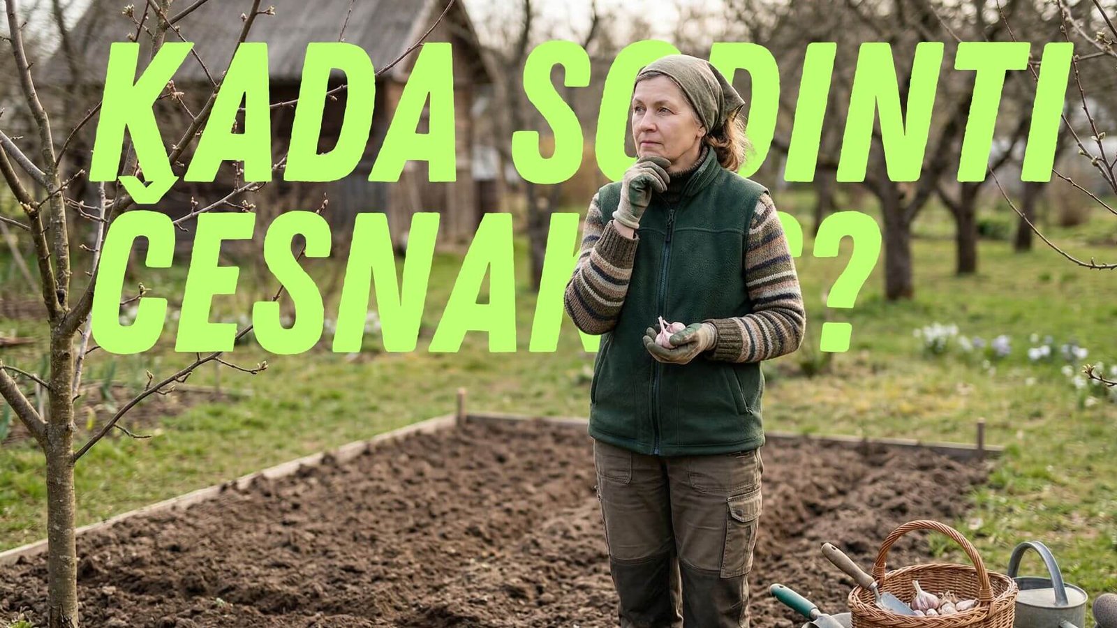 Kada sodinti vasarinius česnakus 2026 pavasarį?