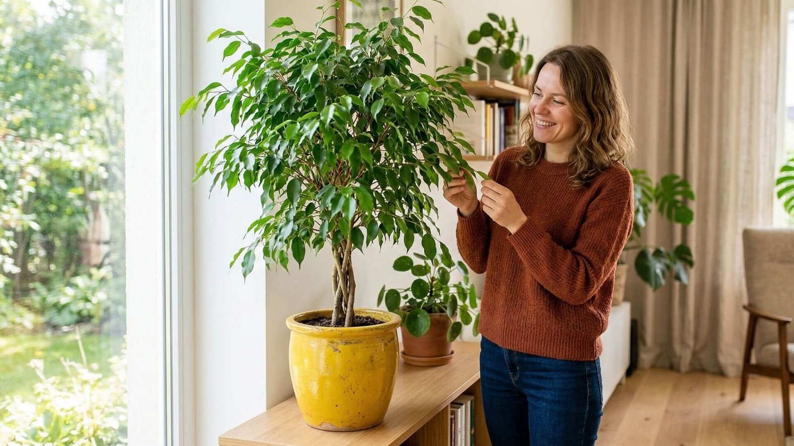 Ficus benjamina (Smulkialapis fikusas), 5 priežiūros patarimai