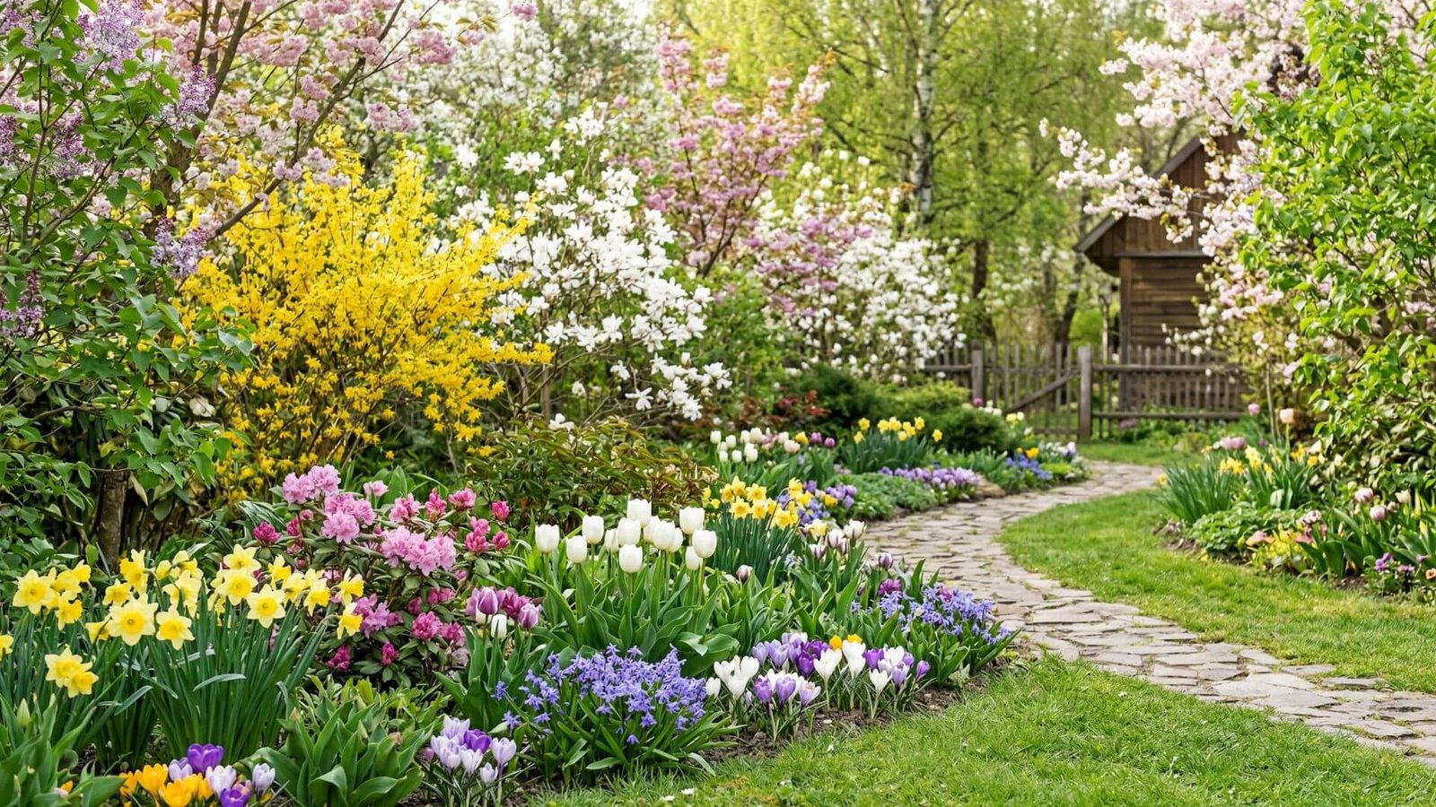 Pavasarį žydinčios daugiametės gėlės, krūmai ir vasaros žiedai